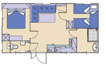 Camp Palme *** 2+3B Mobilhomes