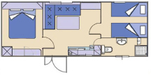 Camp Palme *** 2+2B Mobilhomes