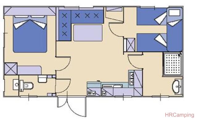 Camp Palme *** 2+3B Mobilhomes