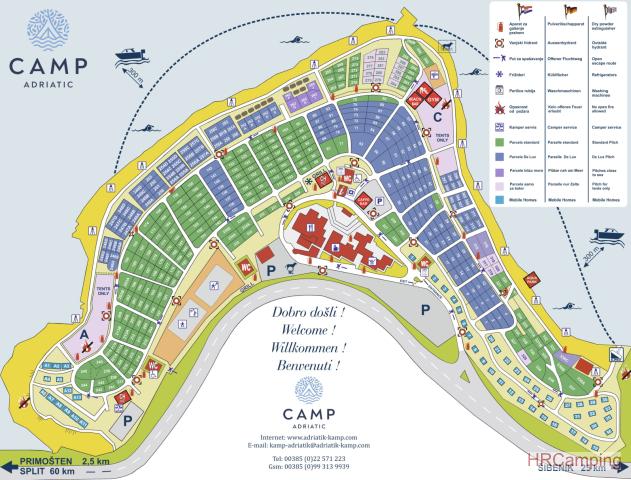 Camp Adriatic *** Camp map